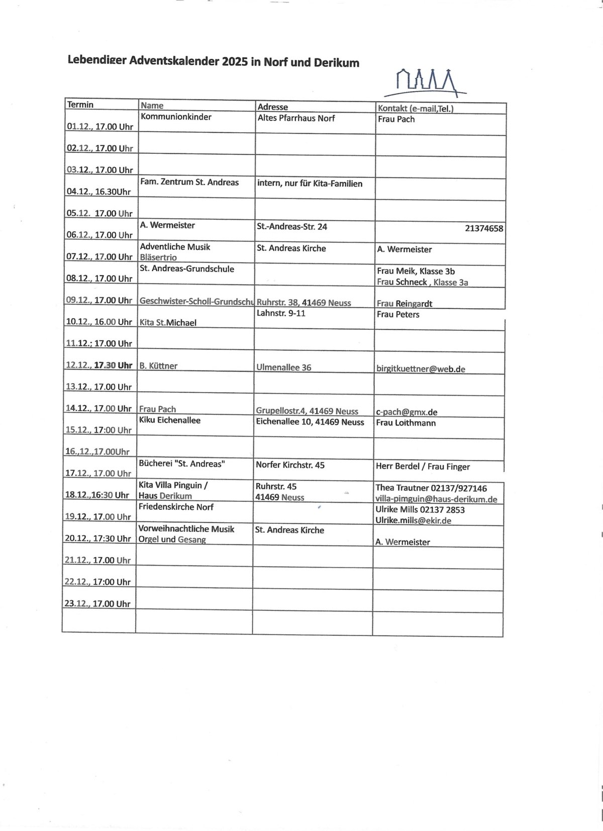 LebendigerAdventskalender 2025 (c) Anita Wermeister