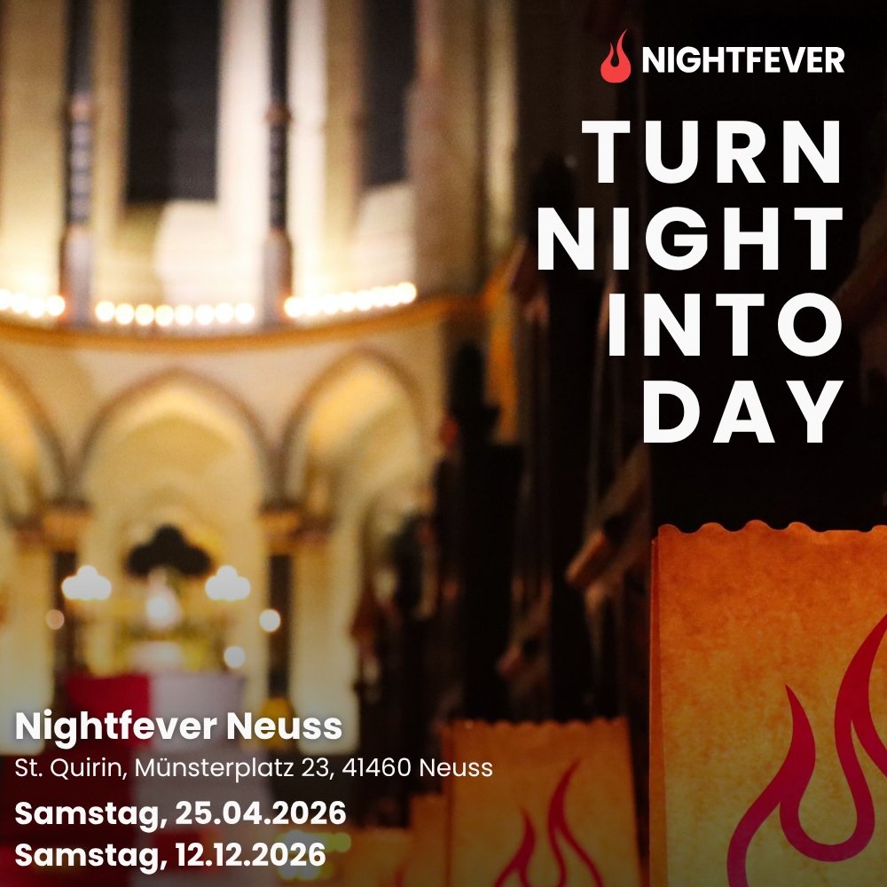 Nightfever Neuss 2026 (Quadrat) (c) Katholische Kirche in Neuss