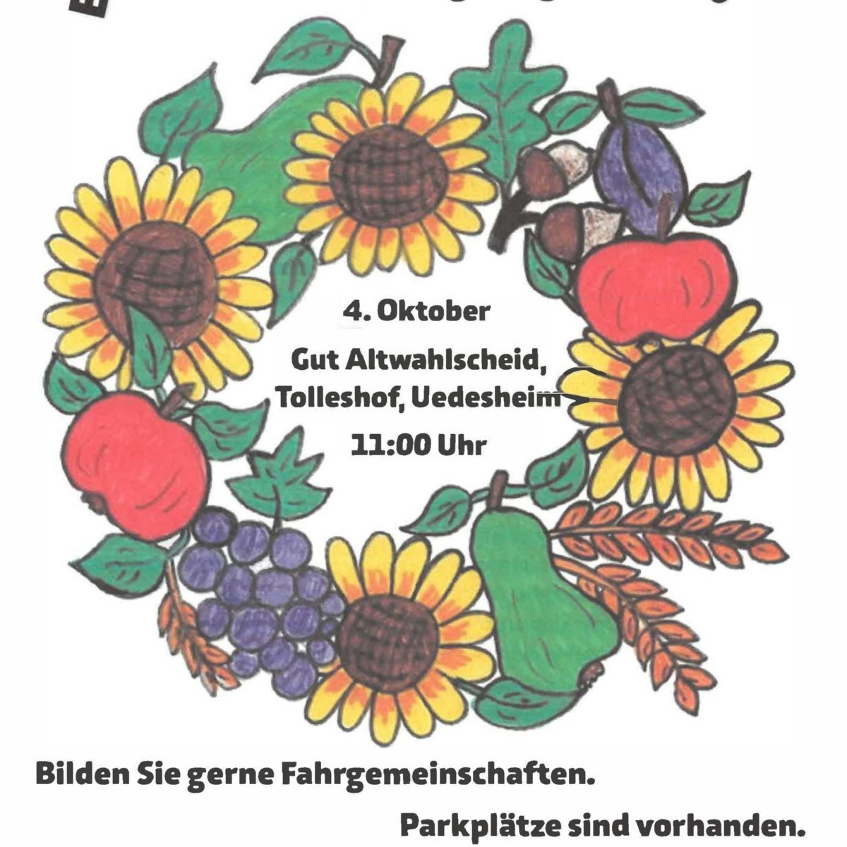 Erntedank an der Erftmündung (c) Katholische Kirche in Neuss