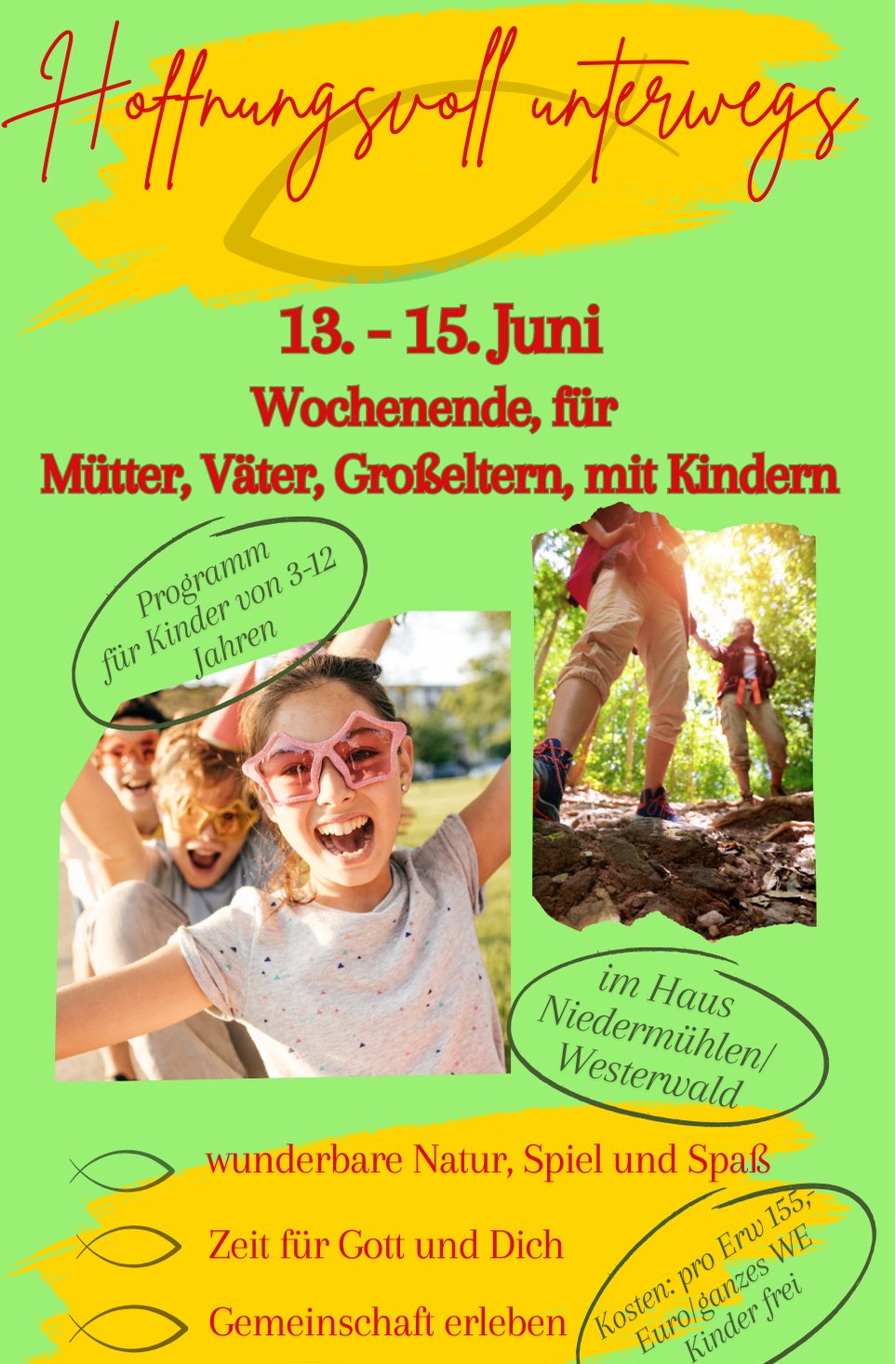 Familienwochenende 2025 - 13.06.2025 bis 15.06.2026 (c) Katholische Kirche in Neuss