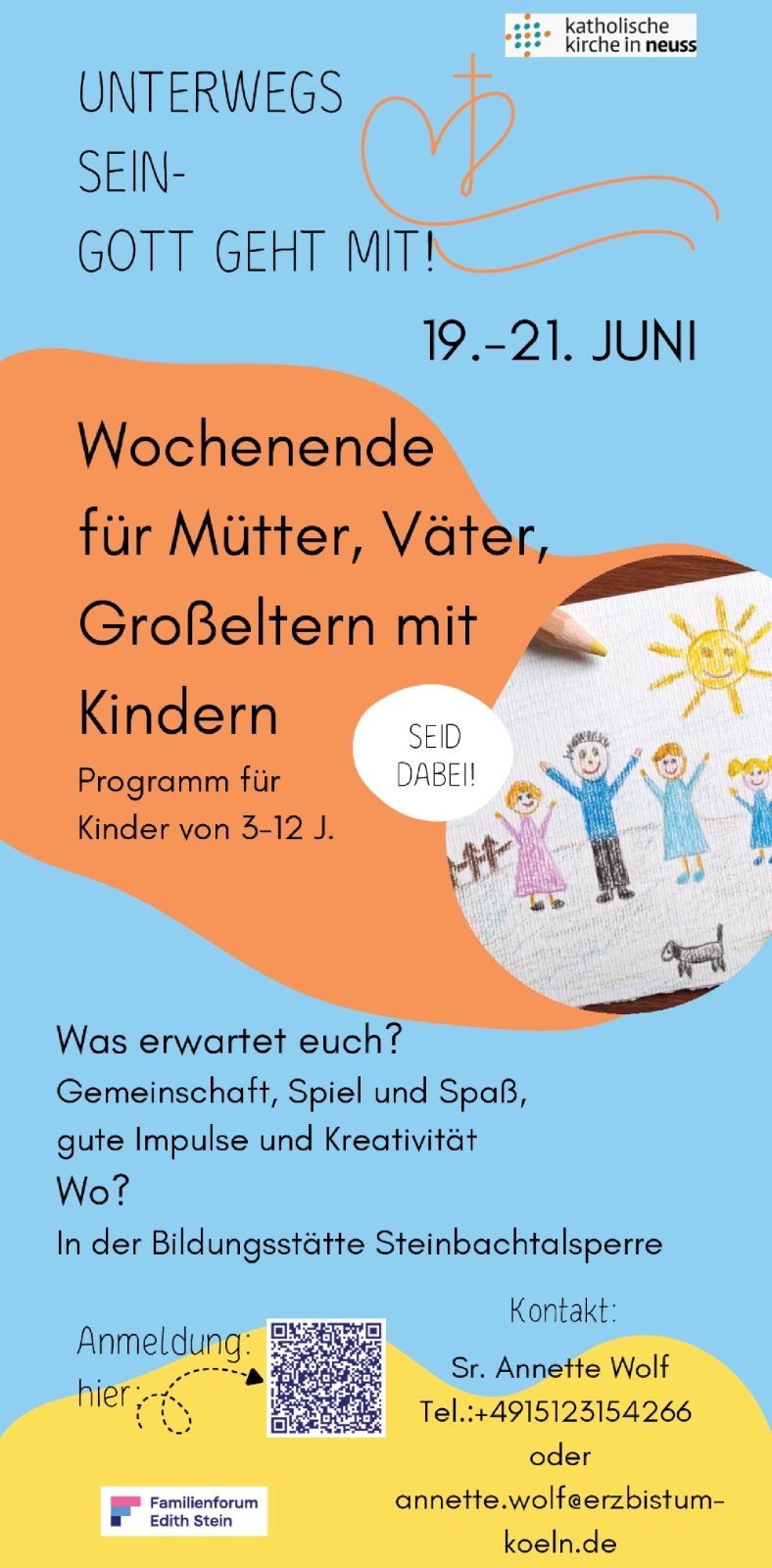 Familienwochenende 2026 - 19.06.2026 bis 21.06.2026 (c) Katholische Kirche in Neuss