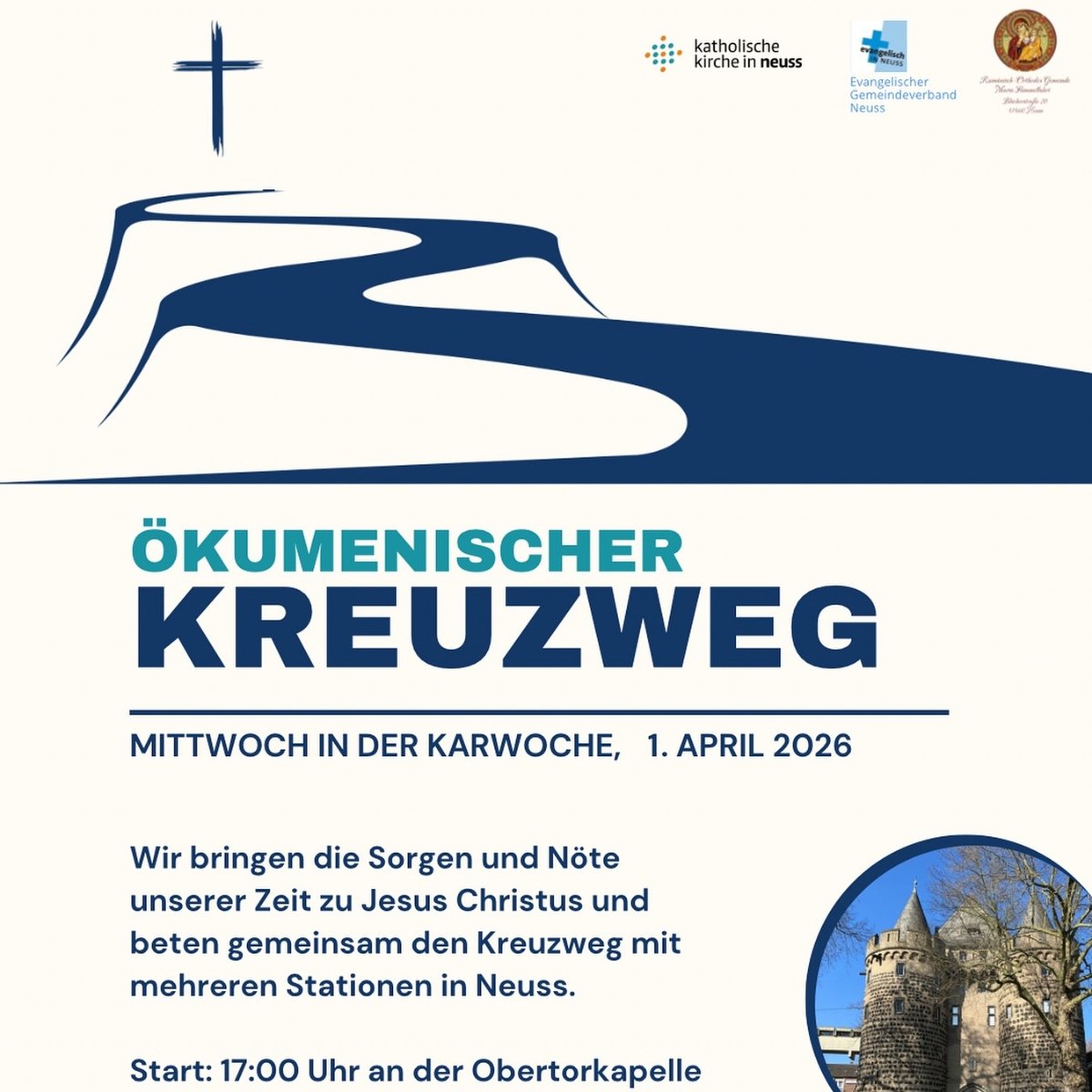 Ökumenischer Kreuzweg 2026 - Plakat (Quadrat) (c) Katholische Kirche in Neuss