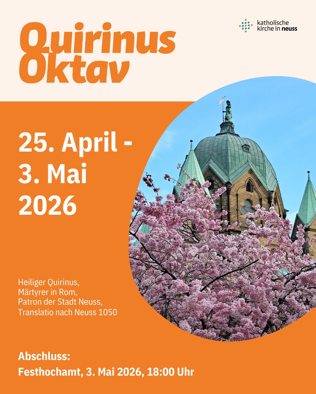 Quirinus-Oktav 2026 - Plakat (c) Katholische Kirche in Neuss