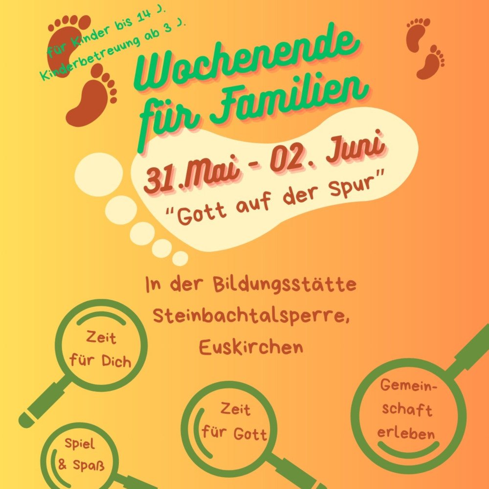 Familienwochenende - 31.05.2024 bis 02.06.2024