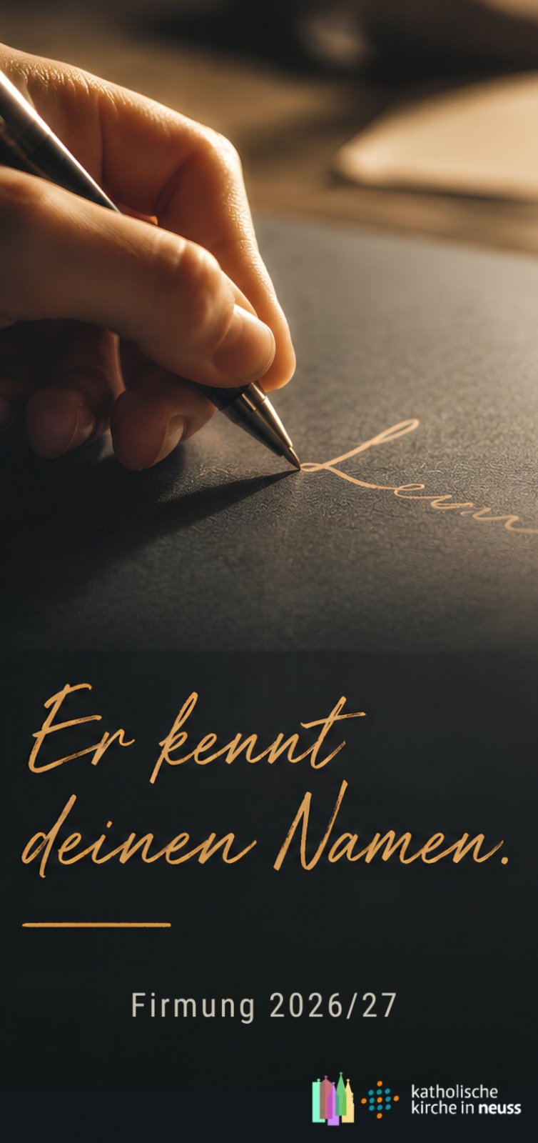 Firmvorbereitung 2026/27 – Er kennt deinen Namen. (c) Katholische Kirche in Neuss