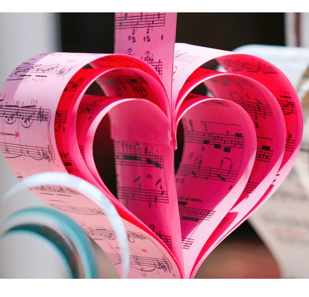 Notenherz in Pink (Rand) (c) Pixabay.com/Van3ssa_
