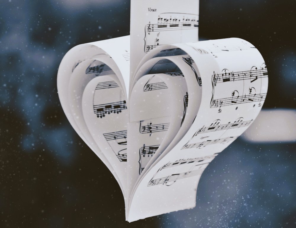 Notenherz mit Schnee (c) Pixabay.com/Van3ssa_