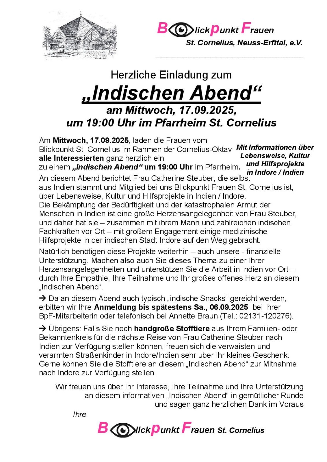 Plakat - Indischer Abend - 2025