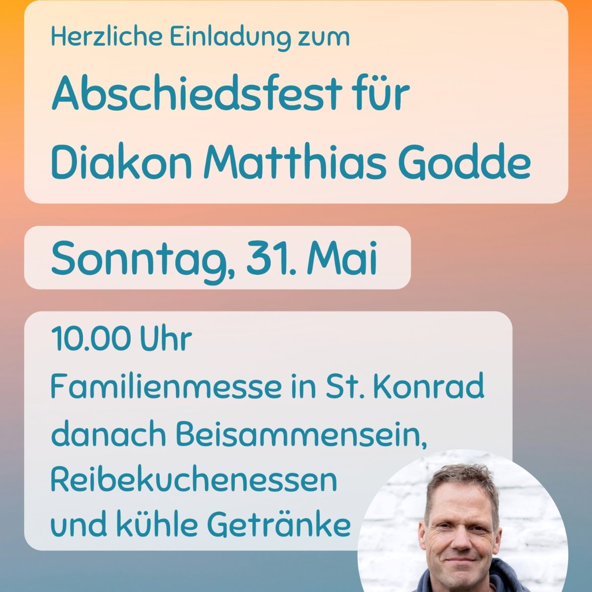 Abschiedsfest für Diakon Matthias Godde am 31.05.2026 in St. Konrad (c) C. Leuker