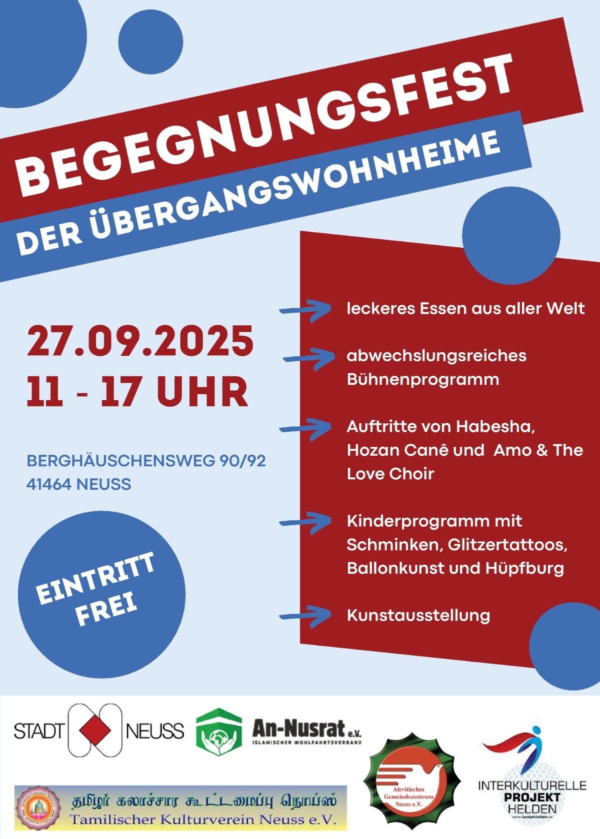 Begegnungsfest der Übergangswohnheime am 27.09.2025 (c) Stadt Neuss