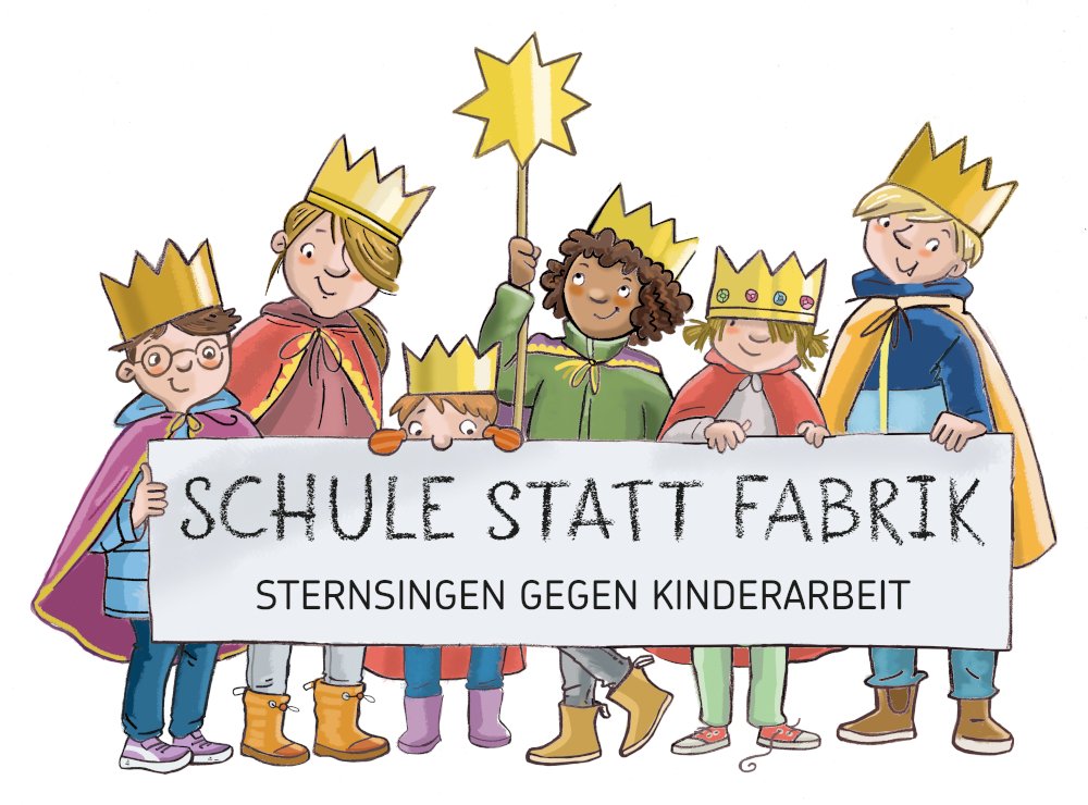 Sternsingeraktion 2026: Schule statt Fabrik – Sternsingen gegen Kinderarbeit (c) Gabriele Pohl / Kindermissionswerk